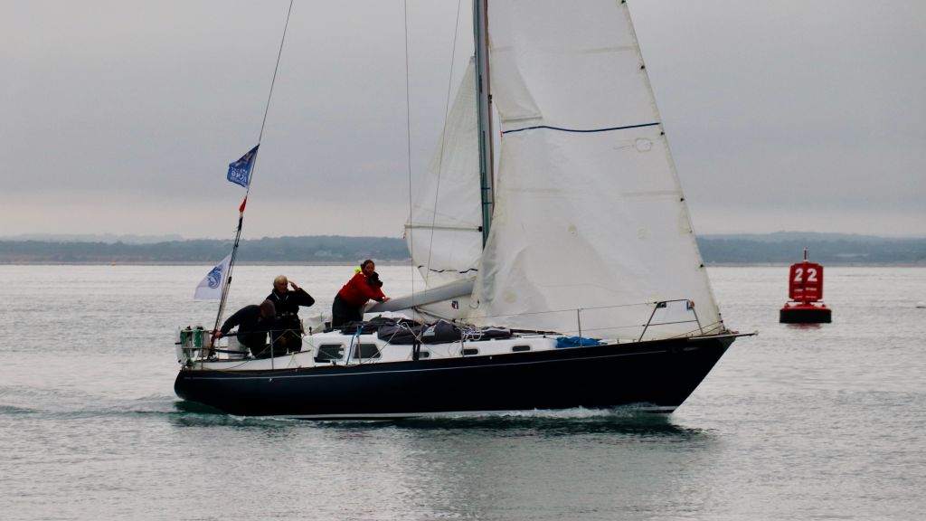 Morning After heading for the dock after completing the race © Louay Habib/RORC 